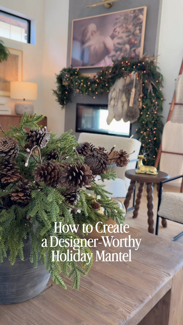 If you want your Christmas mantel to feel full, layered, and designer-worthy, the…