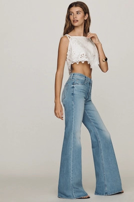 MOTHER Doozy Mid-Rise Flare Jeans | Anthropologie (US)
