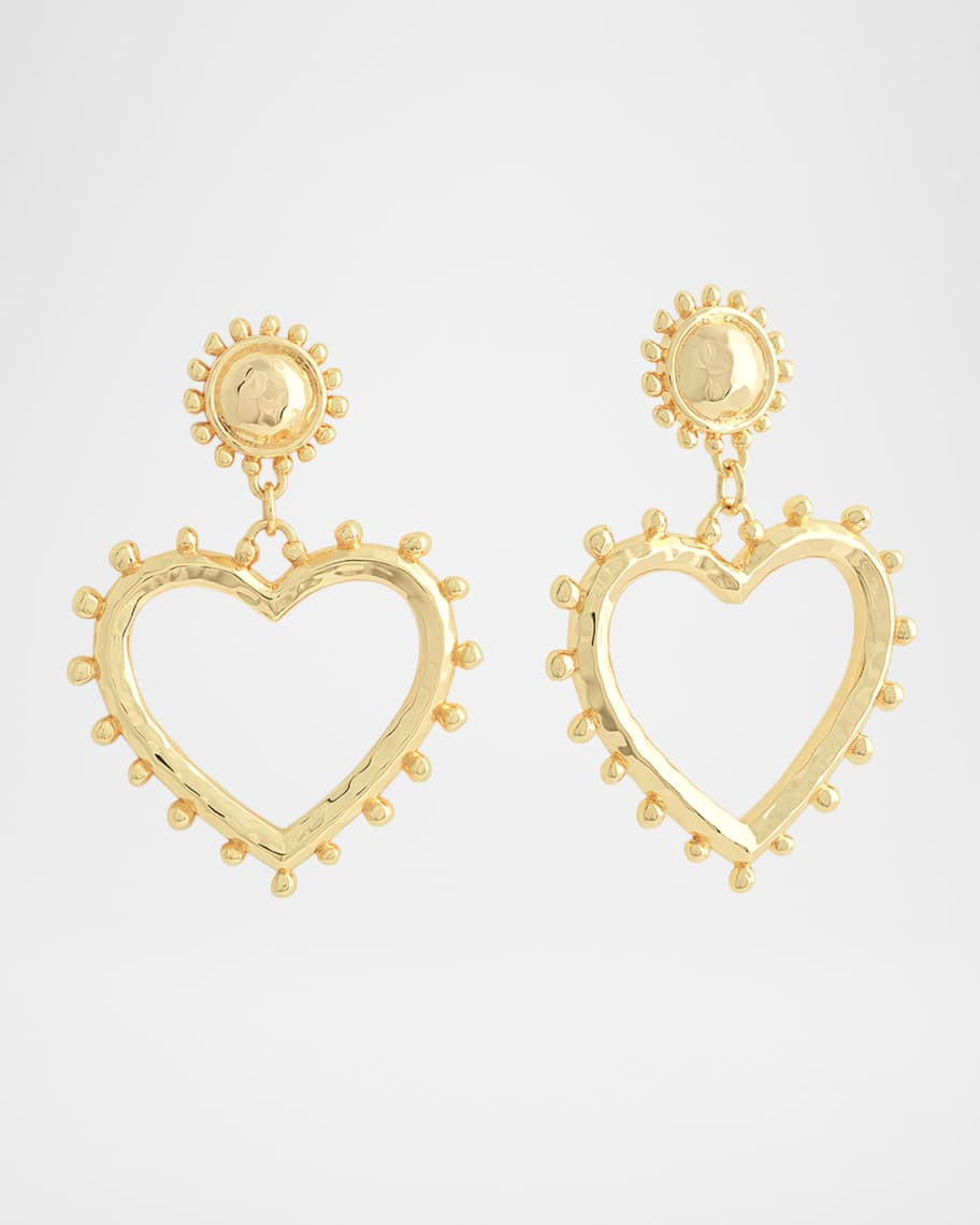 Heart Drop Earrings | Neiman Marcus