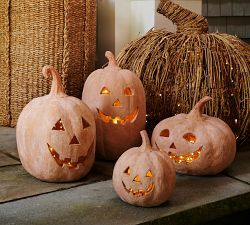 Handmade Terracotta Jack O' Lantern | Pottery Barn (US)