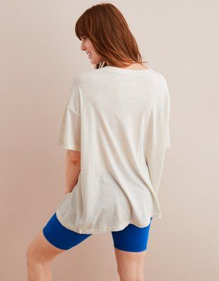 Aerie Distressed Boyfriend Tee | American Eagle Outfitters (US & CA)