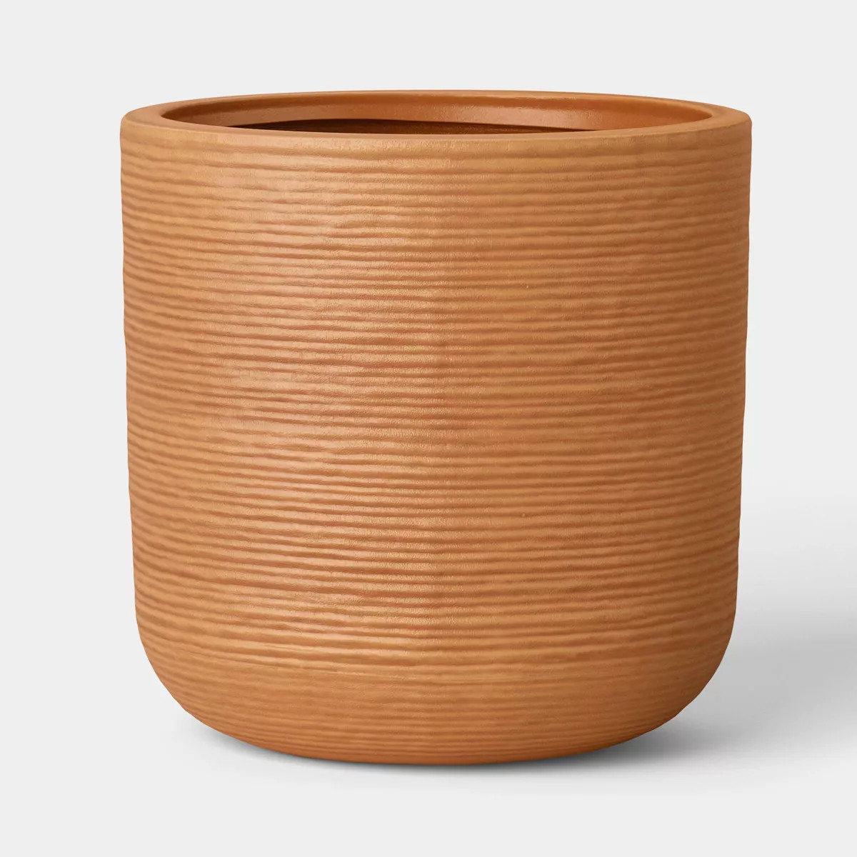 Fluted Outdoor Planter Terracotta Orange 10" - Threshold™ | Target