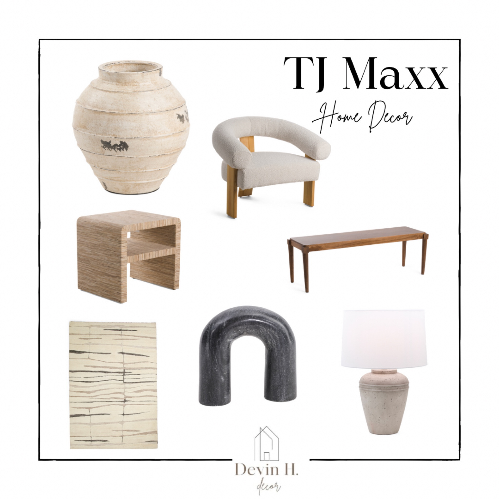 TJ Maxx home decor. These beautiful pieces would enhance any home.

Follow @devinhdecor for daily decor tips, finds and inspiration.

Home decor, home decor deals, home decor inspiration, TJ Maxx home, HomeGoods, Marshall’s, furniture deals, lamps, vases, home accents, accent chairs, accent rugs, side tables

#LTKhome