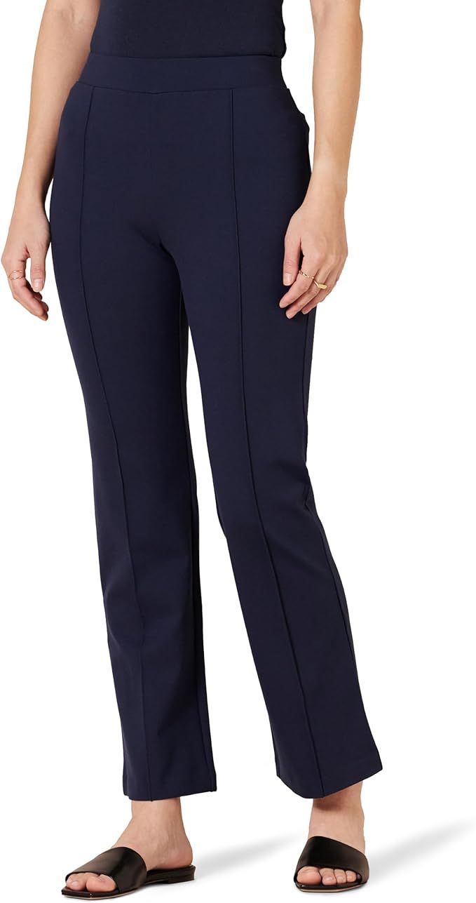 Amazon Essentials Women's Ponte Pull-On Mid Rise Ankle Length Pants | Amazon (US)