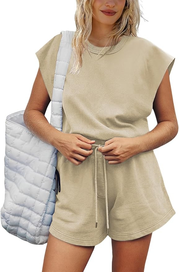 Himosyber Womens Active Romper Casual Sleeveless Shortsie One Piece Workout Short Jumpsuit with P... | Amazon (US)