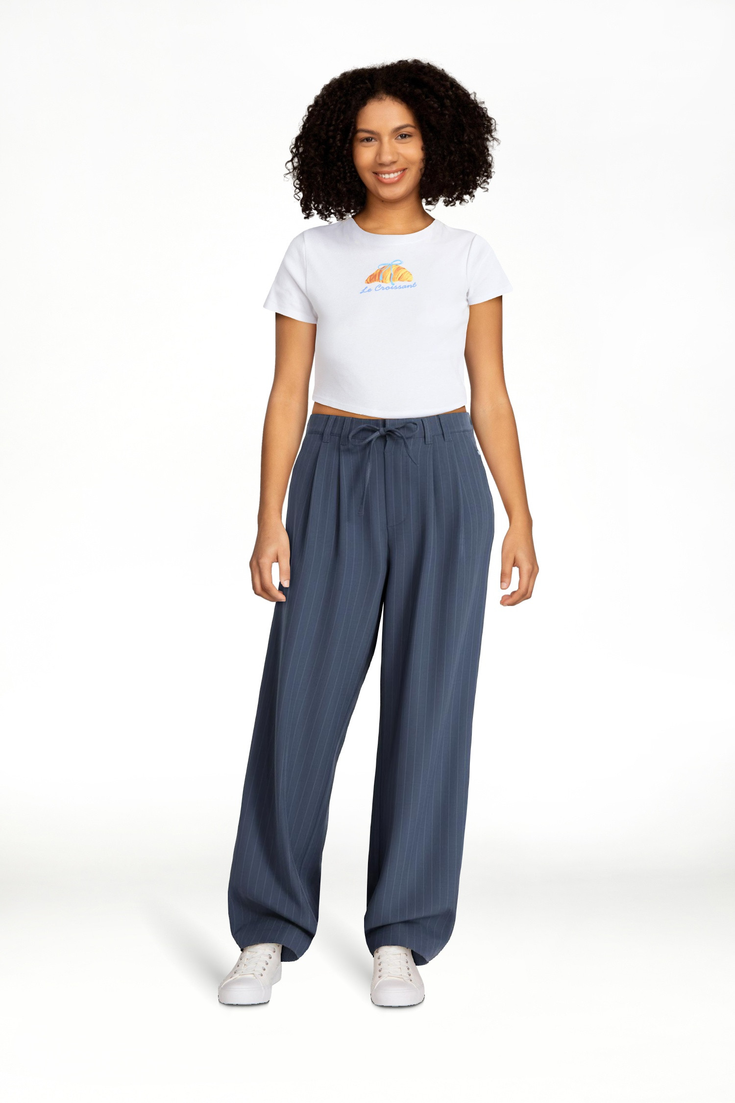 No Boundaries Pleated Trousers with Piping, 30" Inseam, Women's XXS-XXL | Walmart (US)