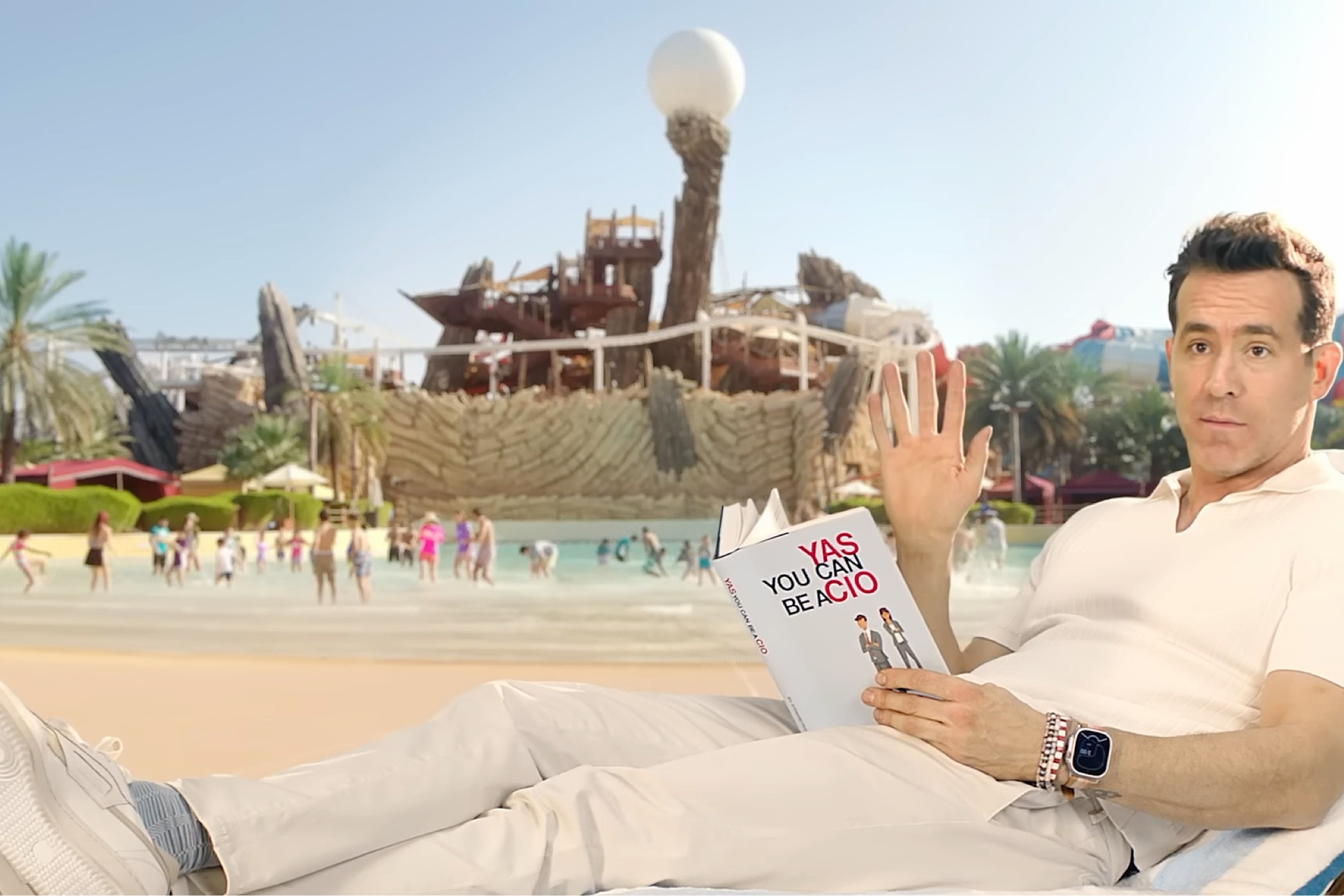 Ryan Reynolds for Yas Island wearing a Reid’s polo, Brunello Ciccunelli pants, and Saye sneakers.

#LTKOver40 #LTKStyleTip #LTKMens