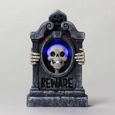 Animated Mini Skeleton Tombstone Halloween Decorative Prop - Hyde & EEK! Boutique™ | Target