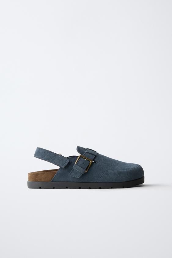STORIESZ - SPLIT LEATHER CLOGS | Zara US