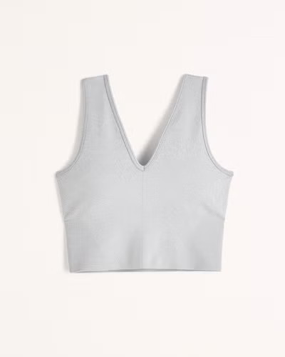 YPB studioSOFT High-Neck Open Back Slim Tank | Abercrombie & Fitch (US)