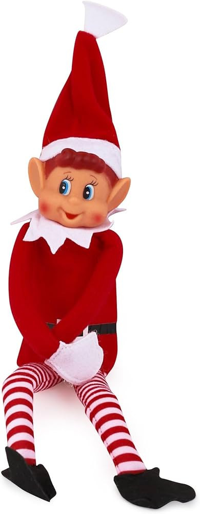 Christmas Elf Behaving Badly Plush Toy | Novelty Long Bendy Naughty Boy Christmas Elves Doll | 12... | Amazon (US)