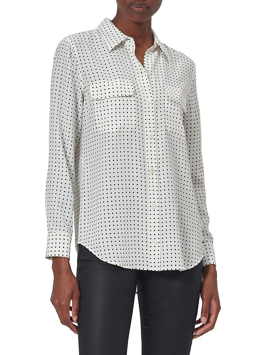 Equipment Women's Slim Signature Silk Shirt - White - Size XS | Saks Fifth Avenue OFF 5TH