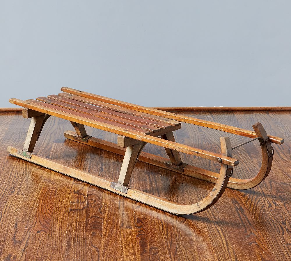 Found Wooden Sled | Pottery Barn (US)