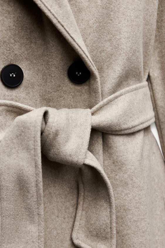 BELTED SOFT HOODED COAT | Zara US
