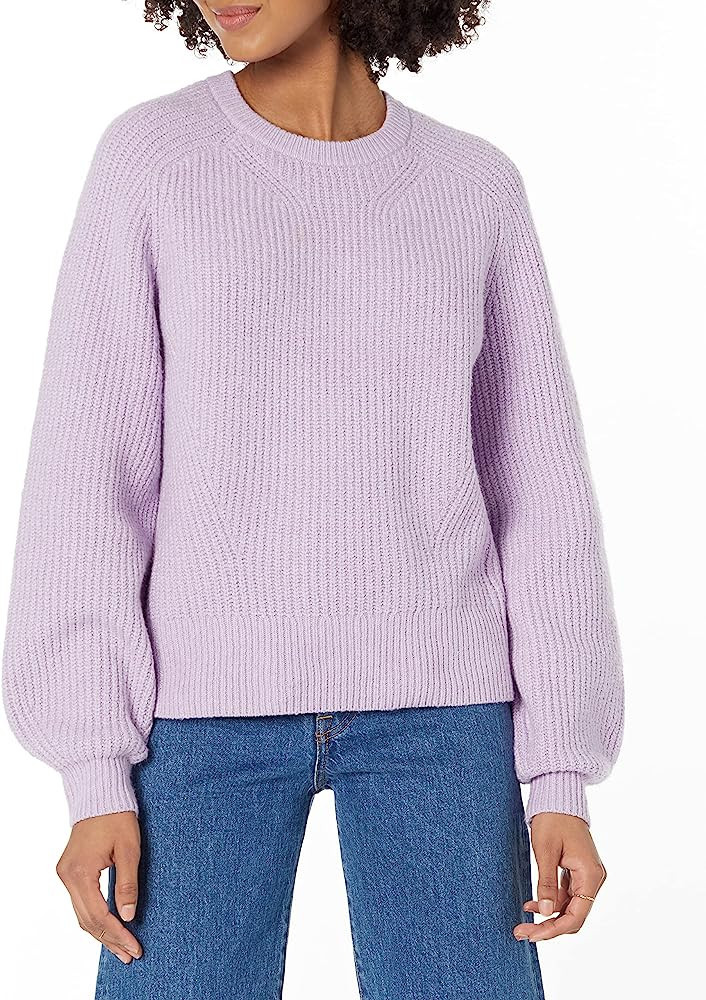 Amazon Essentials Women's Crew Neck Rib Sweater | Amazon (US)