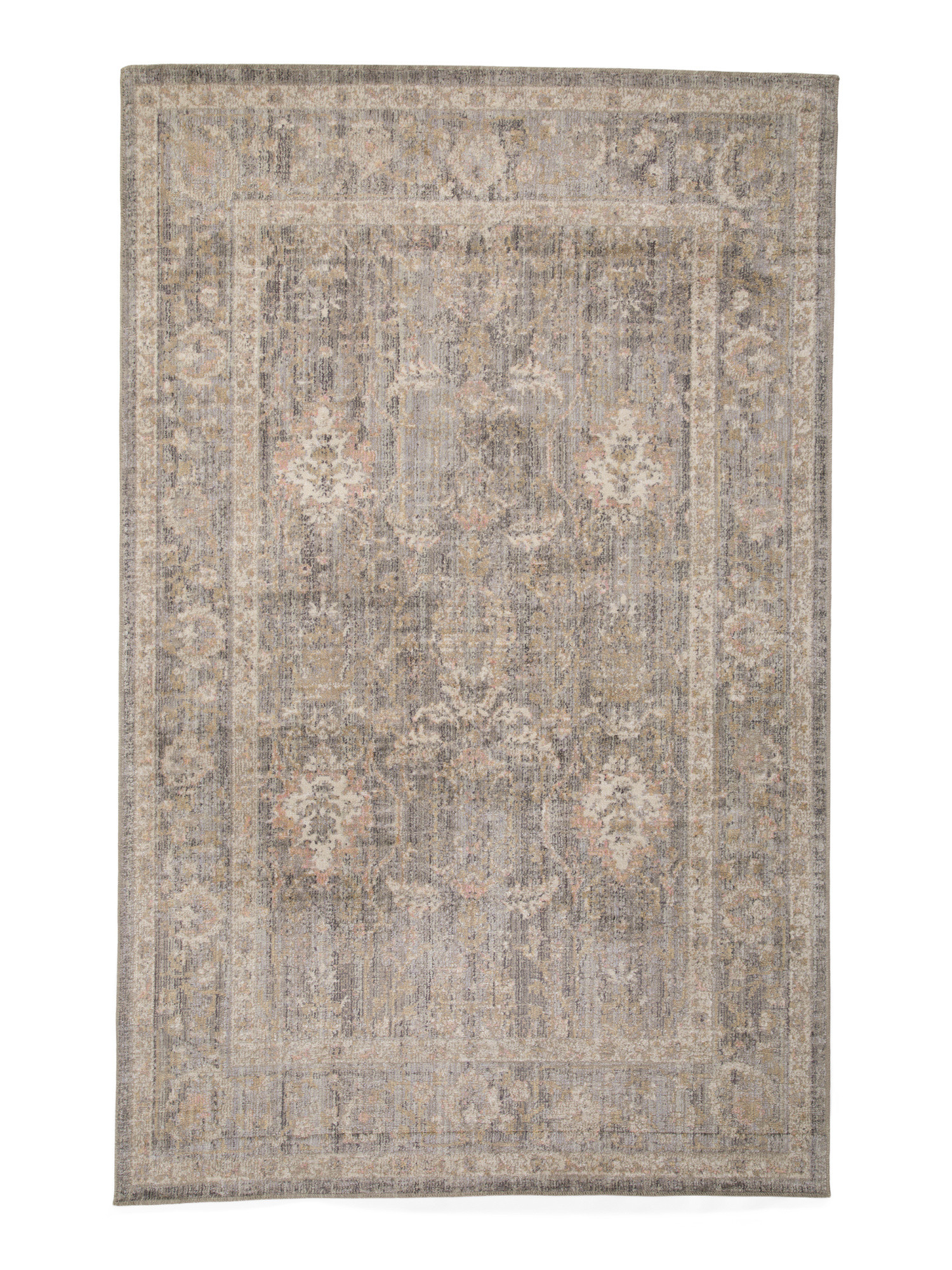 Made In Egypt 5x8 Rosemarie Floral Border Area Rug | TJ Maxx