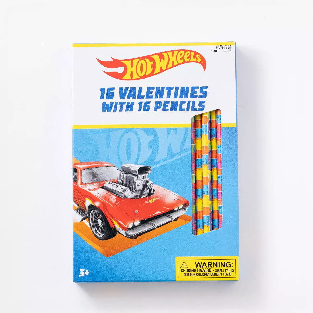 Paper Magic 16ct Hot Wheels Pencil Valentine's Day Exchange Cards | Target