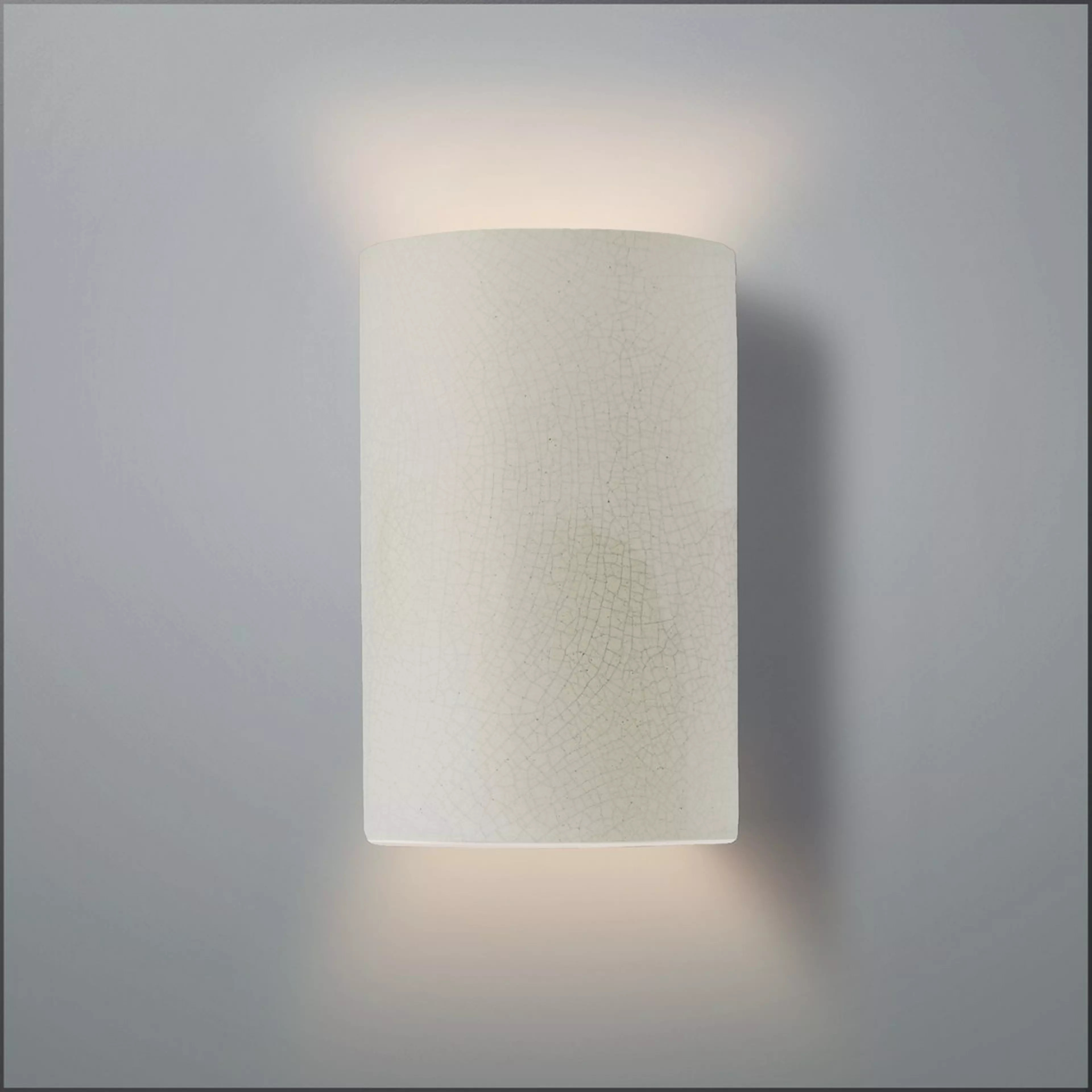 Ceramic Cylinder Sconce - Large - Crackle | Shades of Light