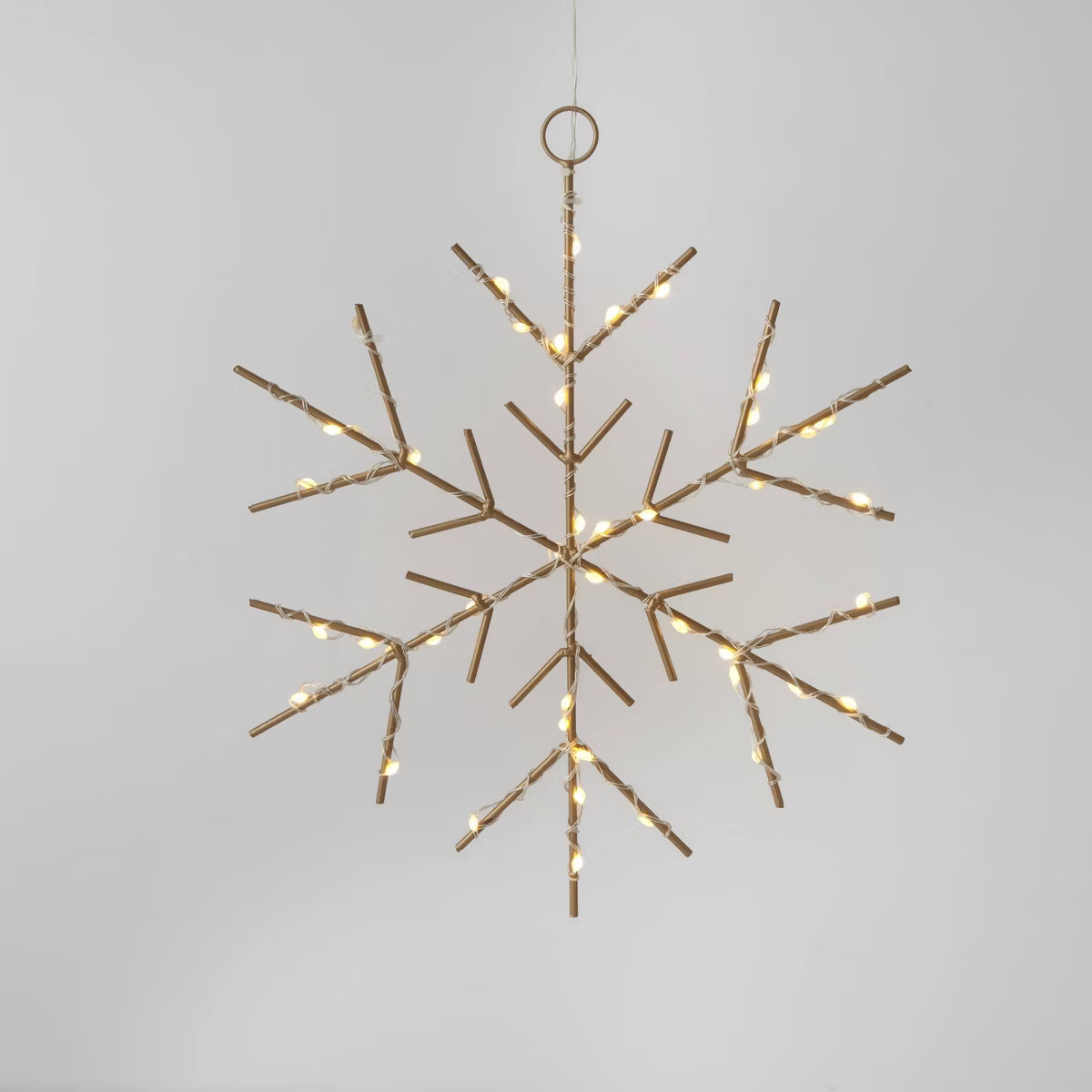 Christmas LED Gold Snowflake Novelty Sculpture with Warm White Twinkle Lights - Wondershop™: 45... | Target