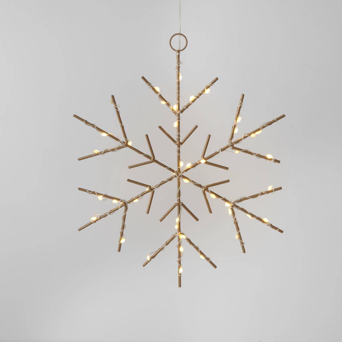 Christmas LED Gold Snowflake Novelty Sculpture with Warm White Twinkle Lights - Wondershop™ | Target