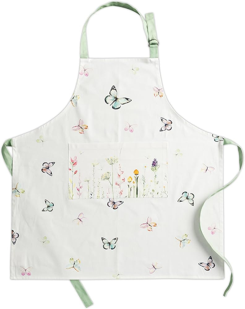 Maison d' Hermine Cloth Apron 100% Cotton 27.50"x31.50" 1 Piece Adjustable Neck Strap Aprons with... | Amazon (US)