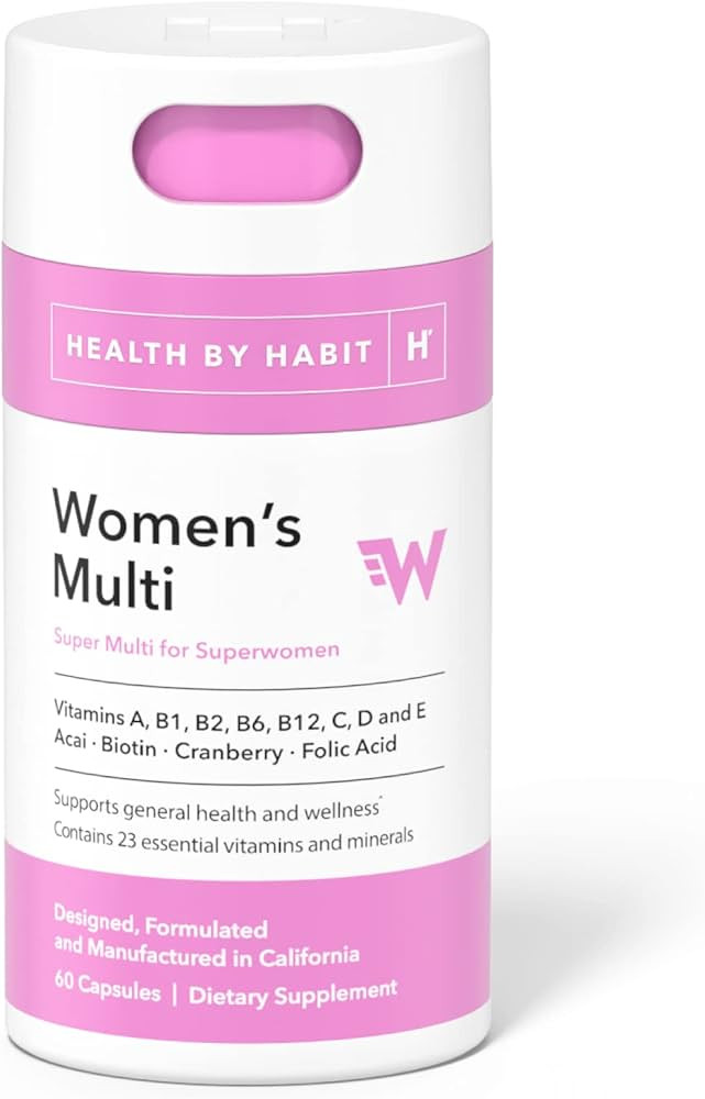 Health by Habit Womens Multi Supplement (60 Capsules) - 23 Essential Vitamins and Minerals, Suppo... | Amazon (US)