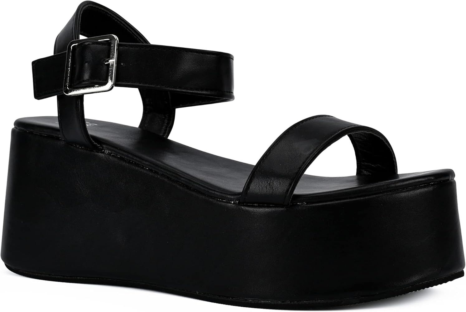 READYSALTED Women's Open Toe Cute Platform Wedge Ankle Strap Sandals (UNIQUE) | Amazon (US)