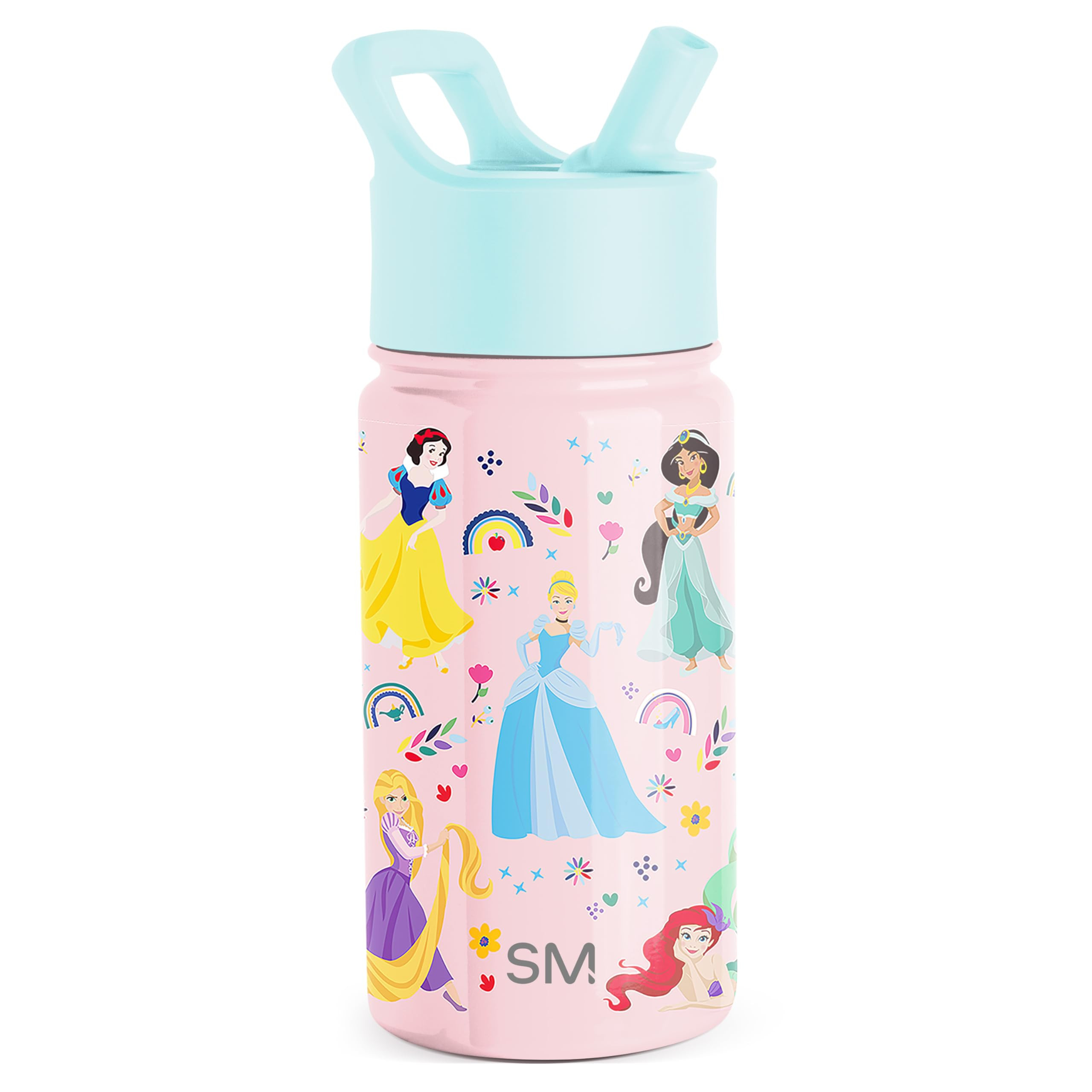 Simple Modern Kids Summit Water Bottle with Straw Lid | Disney Princess 14oz Stainless Steel Cup ... | Amazon (US)