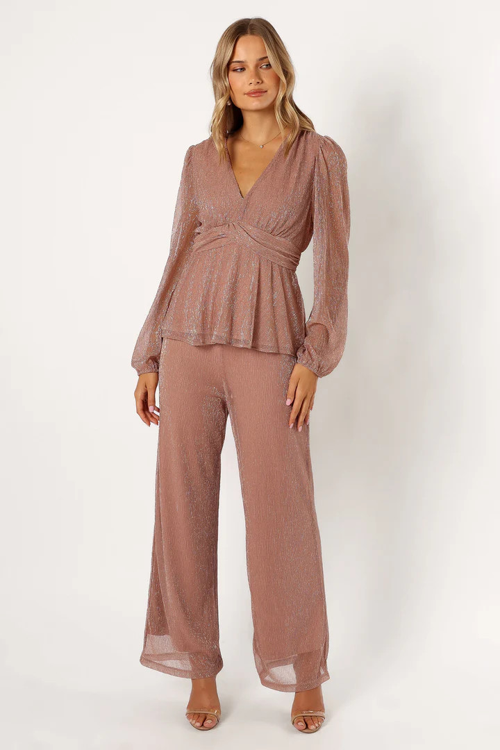 Ramona Wide Leg Pants - Rose | Petal & Pup (US)
