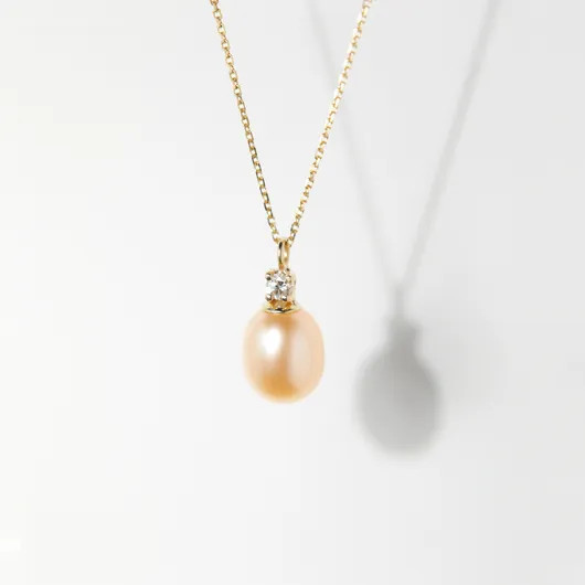 Pearl and White Diamond Necklace | Catbird