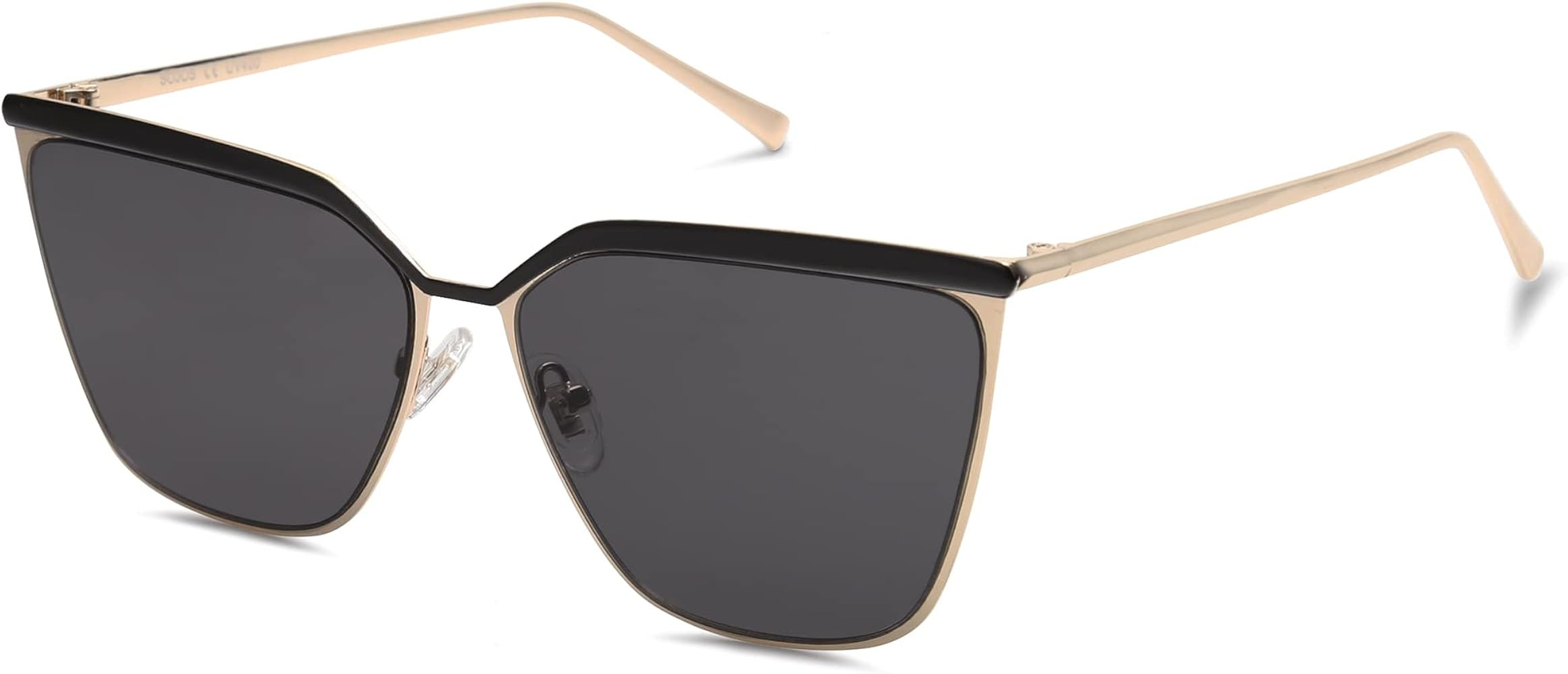 SOJOS Trendy Rectangular Cateye Sunglasses Womens 90's Retro Shades Sunnies Gafas de sol SJ1172 | Amazon (US)