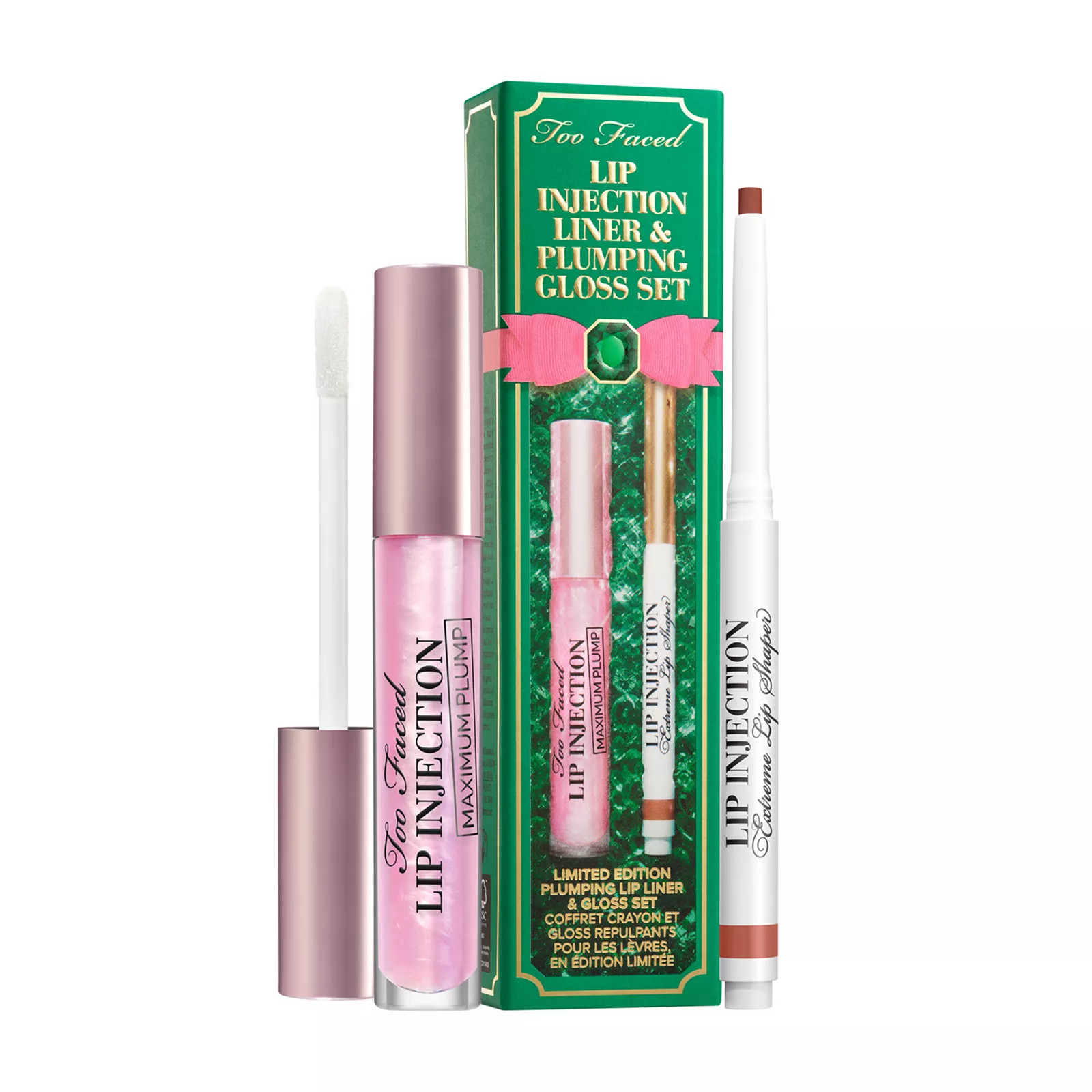 Too Faced Lip Injection Plumping Lip Liner & Gloss Set, None | Kohl's