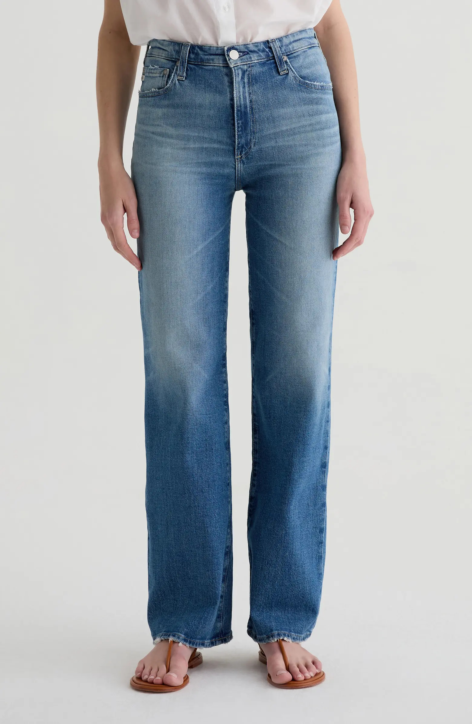 AG Kora High Waist Wide Leg Jeans | Nordstrom | Nordstrom