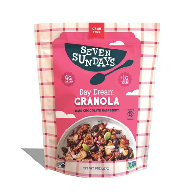 Seven Sundays Day Dream Dark Chocolate Raspberry Gluten Free Granola - 8oz | Target