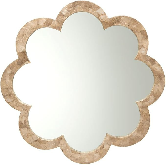 KOUBOO 1040127 Flower Capiz Seashell Wall Mirror, Gold | Amazon (US)