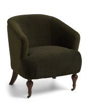 29x32 Juliette Upholstered Accent Chair On Caster Wheels | Chairs & Seating | Marshalls | Marshalls