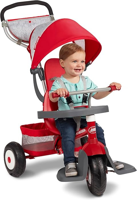 Radio Flyer Ultimate All-Terrain Stroll ’N Trike, Ages 1-5, Convertible 4-in-1 Tricycle, All-Te... | Amazon (US)
