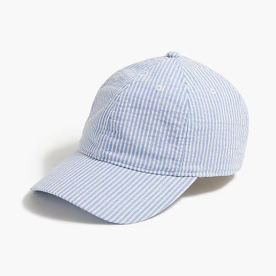 Seersucker baseball hat | J.Crew Factory
