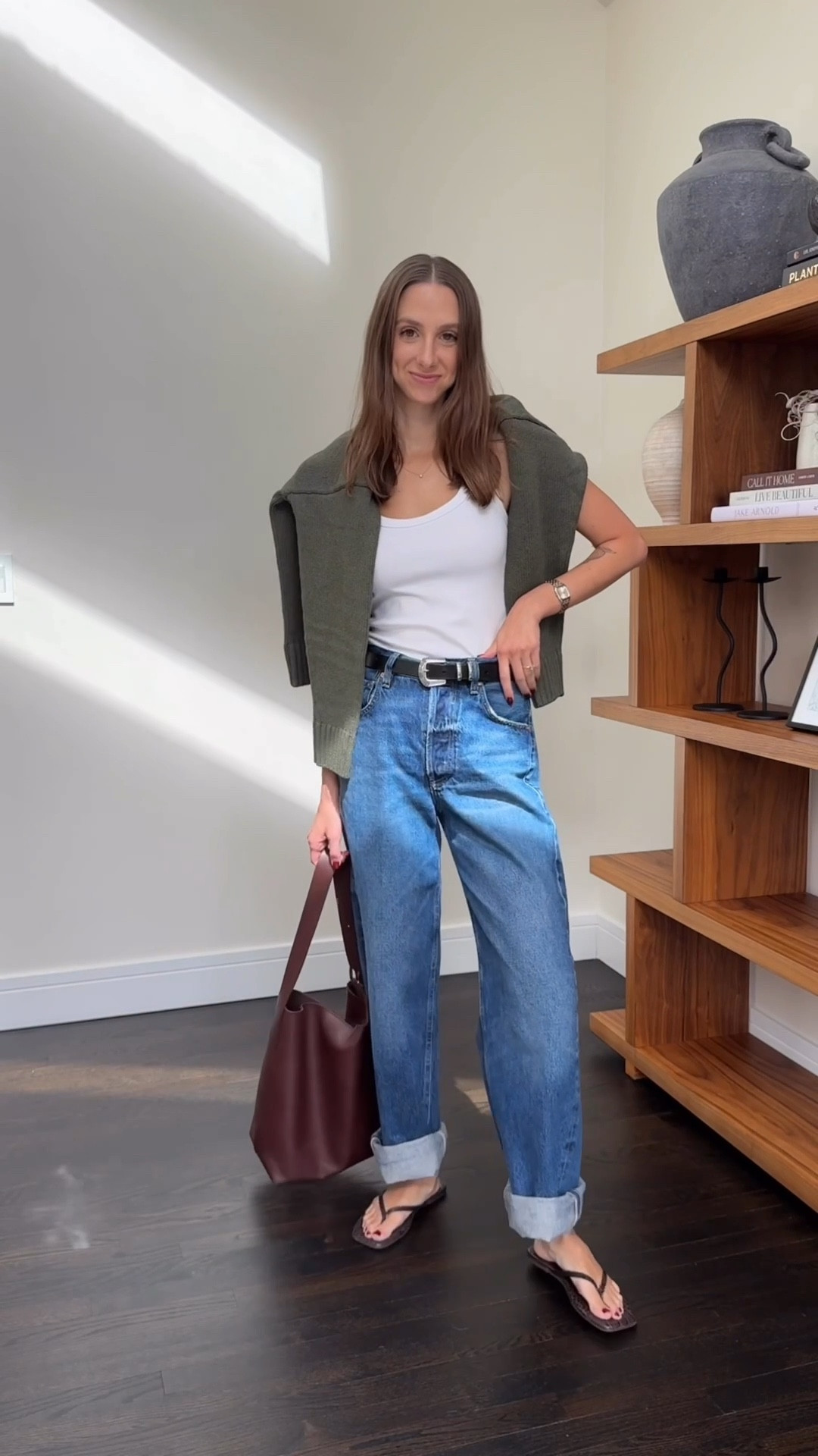 Living in my favorite Ayla baggy cuffed denim! 