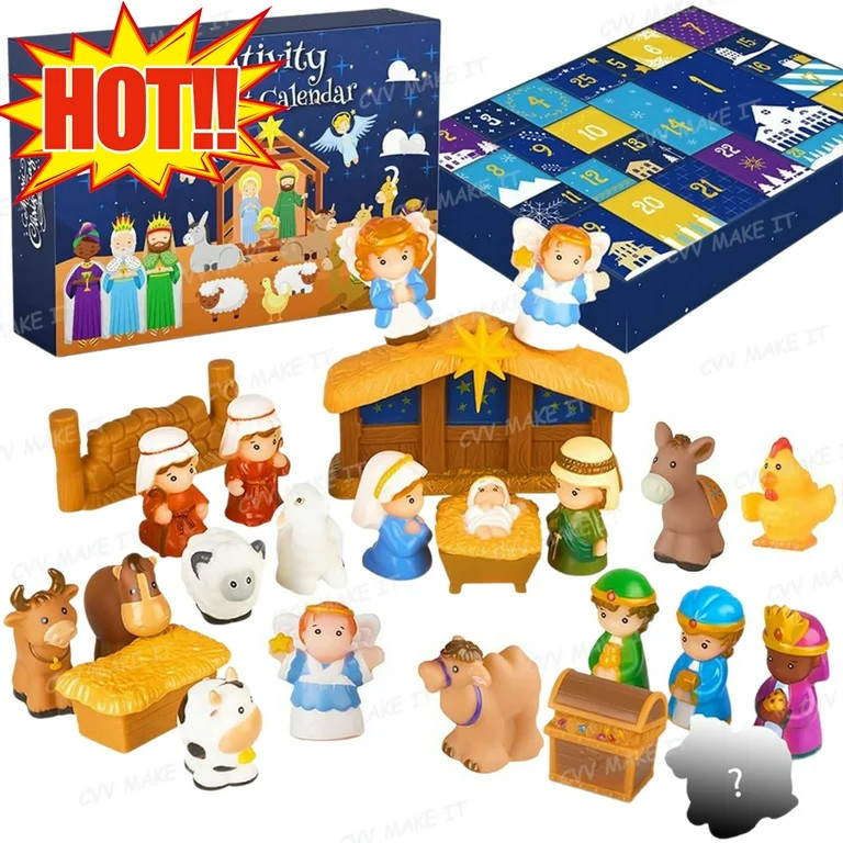 Little People Advent Calendar 2025 Nativity Advent Calendar 2025 Kids Christmas Story Nativity Pl... | Walmart (US)