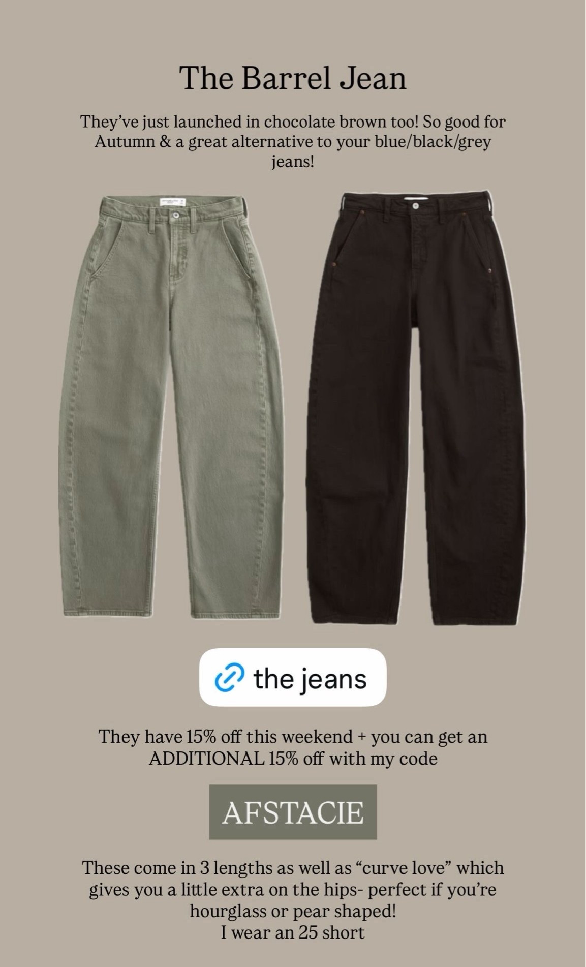 Offer ends Monday!

#LTKautumn #LTKjeans #LTKsale