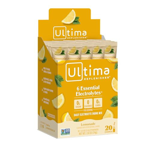 Ultima Replenisher New Formula Lemonade (20 Count Stickpacks) Net WT. 2.5 OZ | Amazon (US)