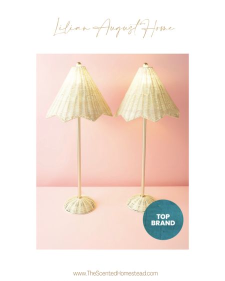 HomeGoods finds, Lillian August Home, rattan scalloped shade table lamps 

#LTKhome #LTKFind #LTKstyletip