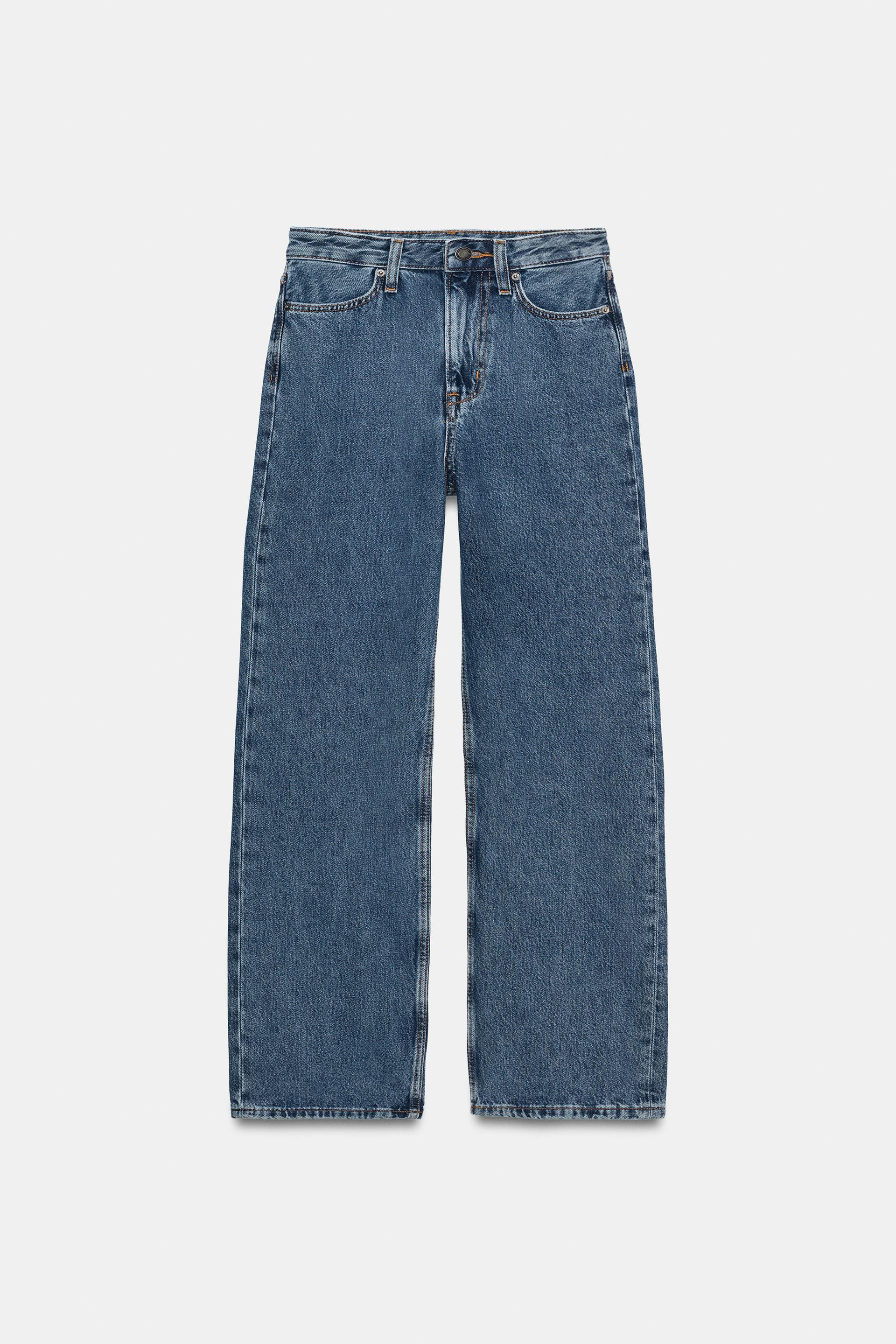 Zara - Zw Collection Balloon Pleated Pants - Women - Blue - Women | Zara US