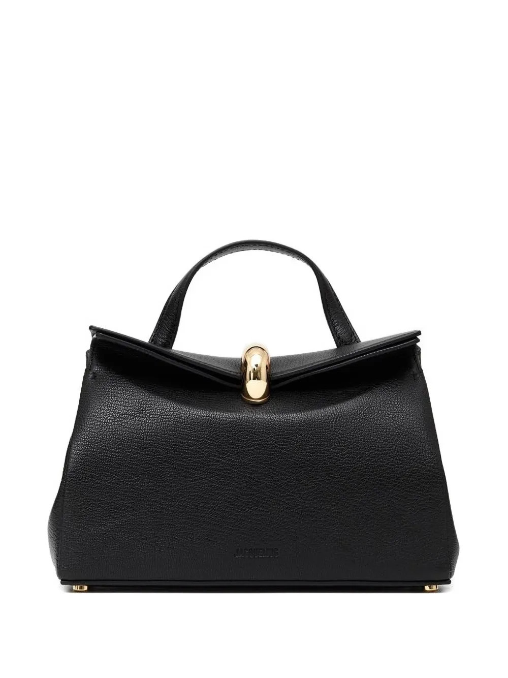 Jacquemus The small Valérie grained leather tote bag - Black | Farfetch Global