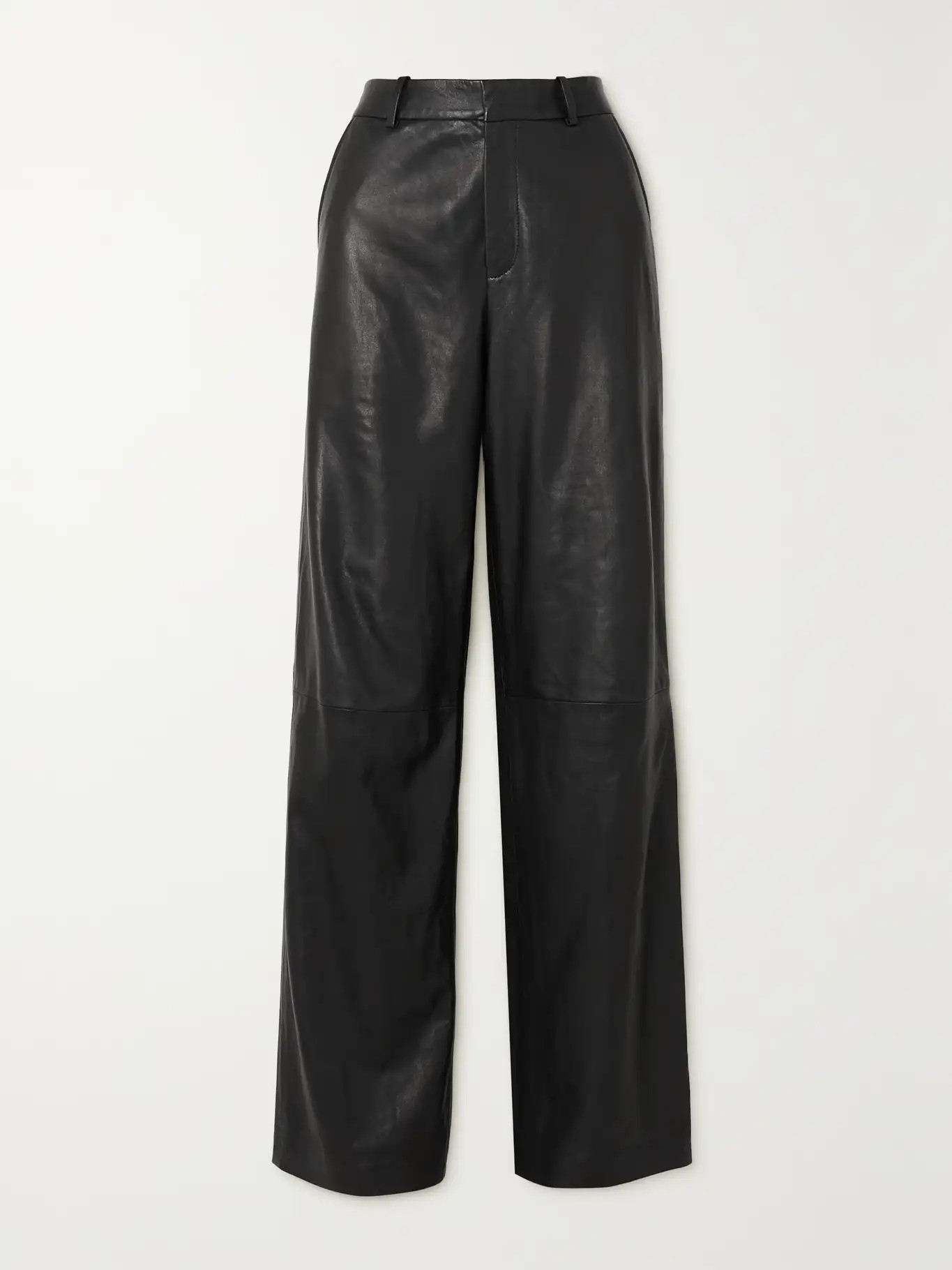 Leather straight-leg pants | NET-A-PORTER (UK & EU)