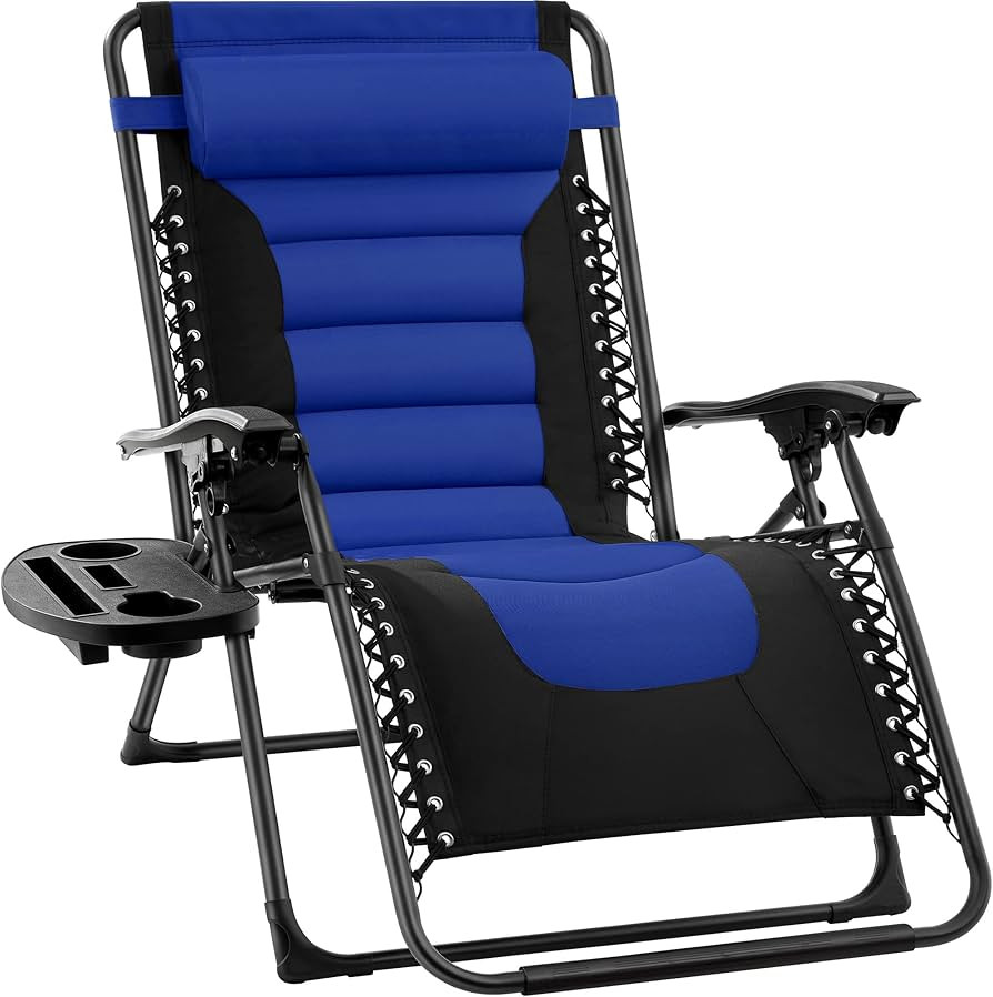 Best Choice Products Oversized Padded Zero Gravity Chair, Folding Outdoor Patio Recliner, XL Anti... | Amazon (US)
