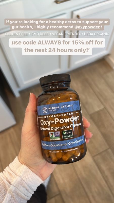 I’ve been using the Oxy-Powder digestive supplement to help heal my gut. Oxy-Powder helps you feel lighter, have more energy, and cleanses your body of impurities, toxins, and harmful organisms. This is a CLEAN product! Gluten Free, GMO free, Vegan Friendly, & USDA Organic. Use my code ALWAYS for the next 24 hours to get 15% off!! 
@globalhealingofficial #globalhealingpartner

#LTKbeauty #LTKunder50 #LTKunder100
