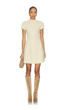 PAIGE Freya Dress in Latte Foam from Revolve.com | Revolve Clothing (Global)