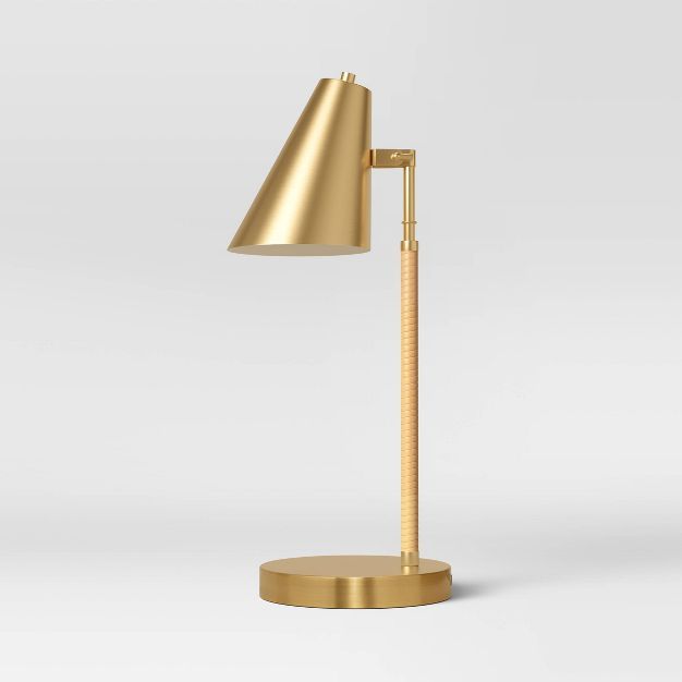 Rattan Wrapped Task Lamp (Includes LED Light Bulb) - Threshold&#8482; | Target